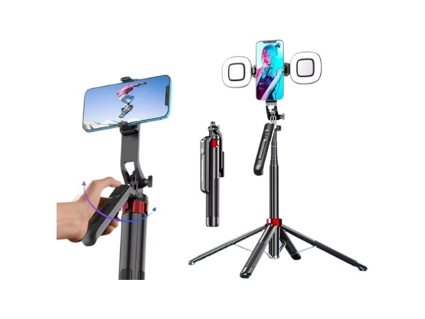 &uu TRIPODE CELULAR Y GOPRO + BT 1,8MTS P195